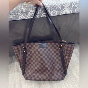 Authentic Louis Vuitton RARE Cabas Rivington damier ebene tote discontinued